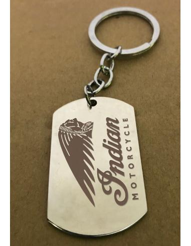 Personalized Laser Engraved Steel Keychain Two Sides