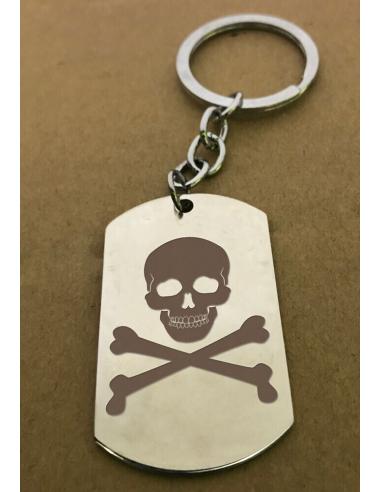 Personalized Laser Engraved Steel Keychain Two Sides