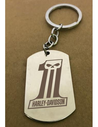 Personalized Laser Engraved Steel Keychain Two Sides