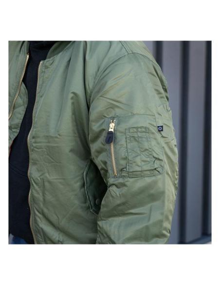 VESTE BOMBER MA-1 VERTE - RÉSISTANTE ET CLASSIQUE
