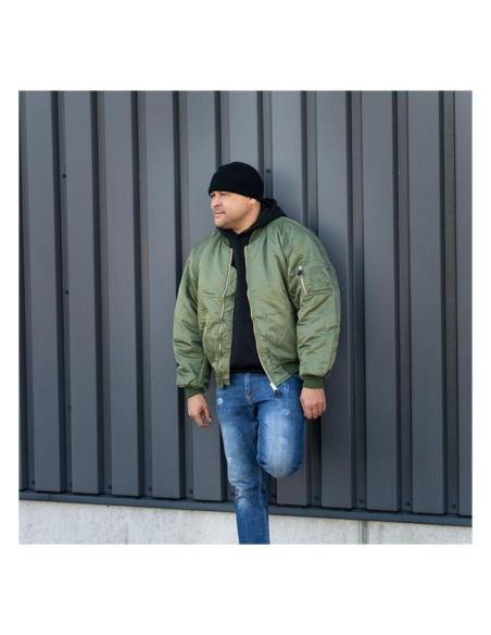 VESTE BOMBER MA-1 VERTE - RÉSISTANTE ET CLASSIQUE