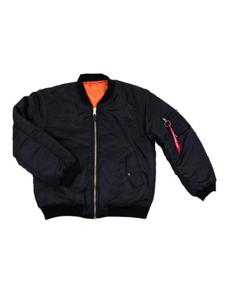 Comprar Chaqueta Bomber Ma-1 Negra - Resistente Y Clásica a precio de oferta