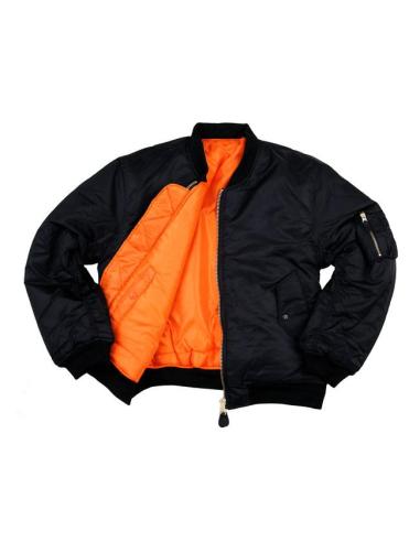 Acquista Giacca Bomber Ma-1 Nera - Resistente e Classica in offerta