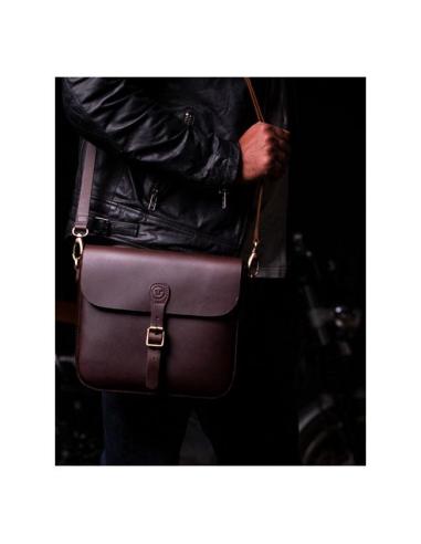 ALFORJE TRANSVERSAL CLASSIC CAFFEINE DE COURO DA TRIP MACHINE