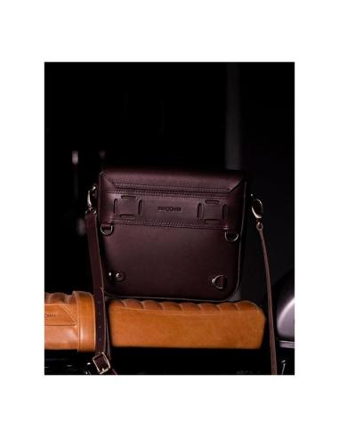 SACOCHE BANDOUILLÈRE CLASSIC CAFFEINE EN CUIR DE TRIP MACHINE - TAILLE UNIQUE