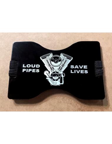 Tarjetero Con Proteccion Rfid Metalico Loud Pipes Engine