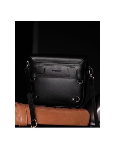 SACOCHE BANDOUILLÈRE CLASSIC NOIR EN CUIR DE TRIP MACHINE - TAILLE UNIQUE