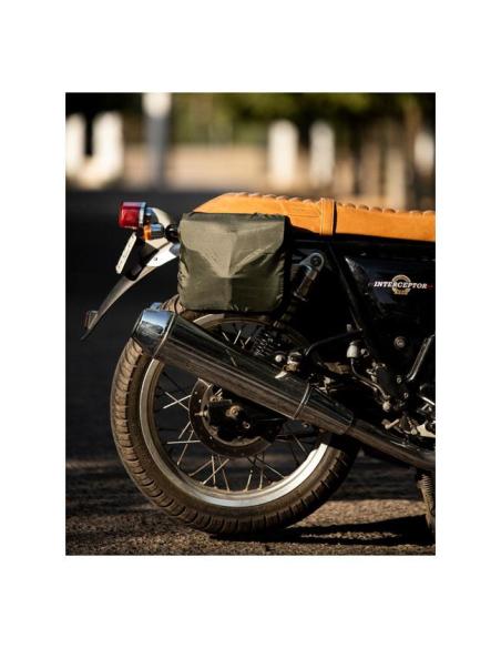 Comprar Alforja Bandolera Classic Negra De Cuero De Trip Machine a precio de oferta