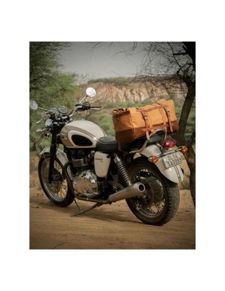 BOLSA DE VIAGEM DUFFLE BAG OUTLAW VINTAGE TAN 50L DA TRIP MACHINE - ADAPTÁVEL