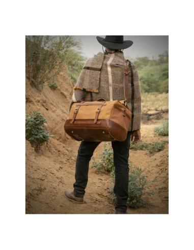 OUTLAW DUFFLE BAG VINTAGE TAN 50L BY TRIP MACHINE - ADAPTABLE