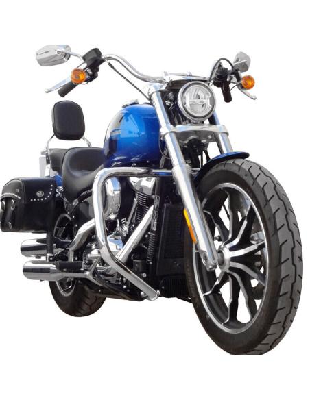 FRONT ENGINE GUARDS CHROMED SOFTAIL 2018 UP
