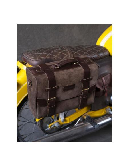 Comprar Alforja De Cuero Auténtico Warrior Tabaco De Trip Machine a precio de oferta