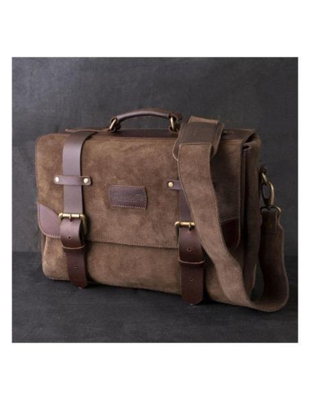 SACOCHE EN CUIR AUTHENTIQUE WARRIOR TABAC DE TRIP MACHINE