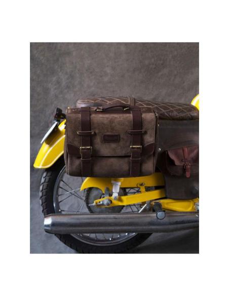 Comprar Alforja De Cuero Auténtico Warrior Tabaco De Trip Machine a precio de oferta