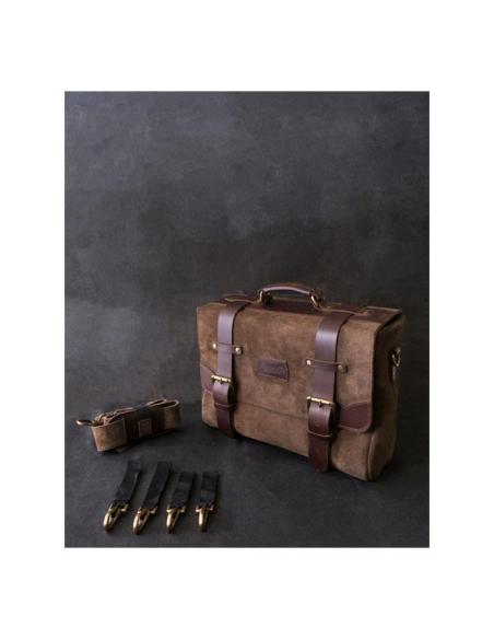SACOCHE EN CUIR AUTHENTIQUE WARRIOR TABAC DE TRIP MACHINE