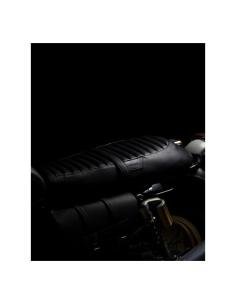BLACK LEATHER TOURING SEAT FOR ROYAL ENFIELD INTERCEPTOR 650 AND GT650 - TRIP MACHINE 2