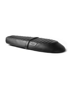 BLACK LEATHER TOURING SEAT FOR ROYAL ENFIELD INTERCEPTOR 650 AND GT650 - TRIP MACHINE