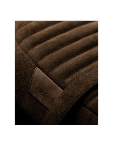 SUEDE TOBACCO SEAT FOR ROYAL ENFIELD INTERCEPTOR 650 AND GT650 - TRIP MACHINE