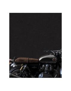 SIÈGE EN DAIM TABAC POUR ROYAL ENFIELD INTERCEPTOR 650 ET GT650 - TRIP MACHINE 2