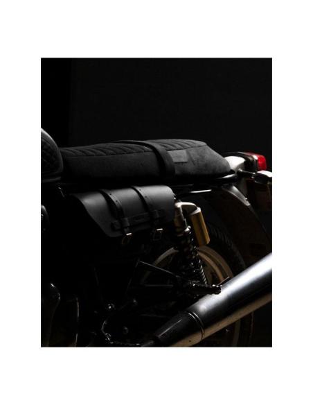 SIÈGE EN DAIM NOIR POUR ROYAL ENFIELD INTERCEPTOR 650 ET GT650 - TRIP MACHINE