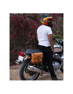 Comprar Alforja Bandolera De Cuero Vintage Tan De Trip Machine a precio de oferta 2