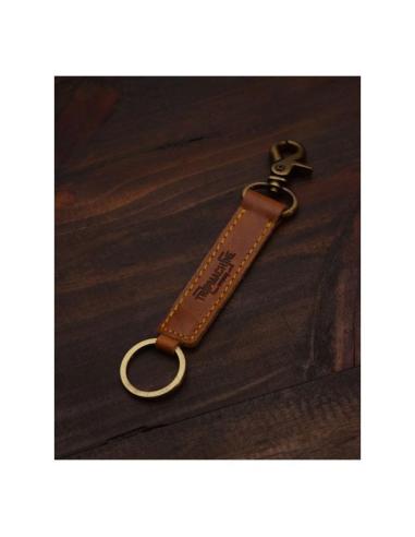 PORTE-CLÉS CLASSIQUE EN CUIR VINTAGE TAN DE TRIP MACHINE