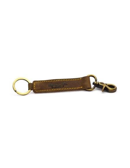 Comprar Llavero Classic De Cuero Tabaco De Trip Machine a precio de oferta