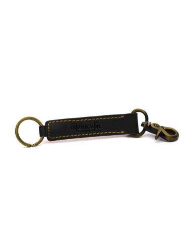 Comprar Llavero Classic De Cuero Negro De Trip Machine a precio de oferta