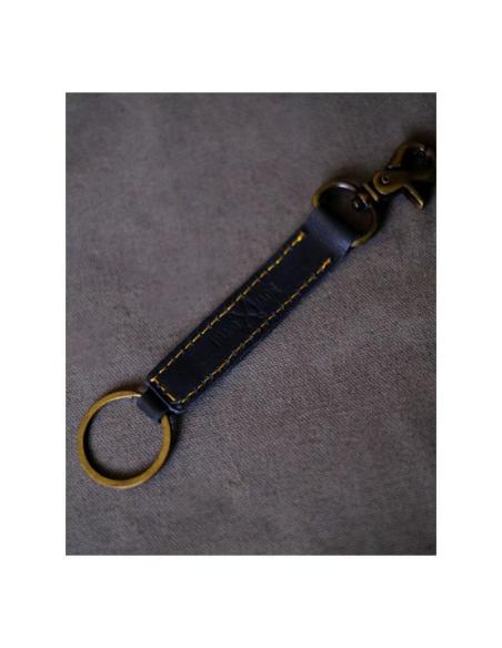 Comprar Llavero Classic De Cuero Negro De Trip Machine a precio de oferta