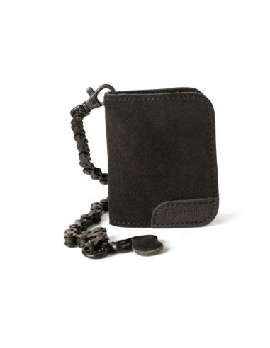 LEATHER CHAIN BLACK MOTO WALLET BY TRIP MACHINE