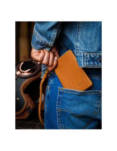 PORTEFEUILLE EN CUIR VINTAGE TAN EXPLORER DE TRIP MACHINE - TAILLE UNIQUE