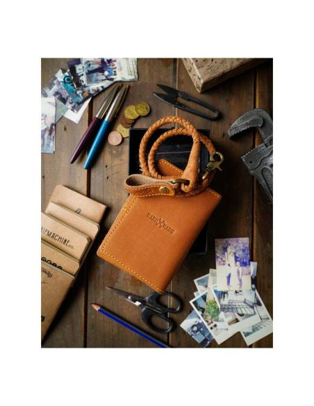 PORTEFEUILLE EN CUIR VINTAGE TAN EXPLORER DE TRIP MACHINE - TAILLE UNIQUE