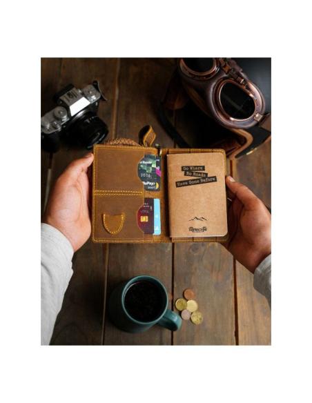Comprar Cartera De Cuero Explorer Tabaco De Trip Machine a precio de oferta