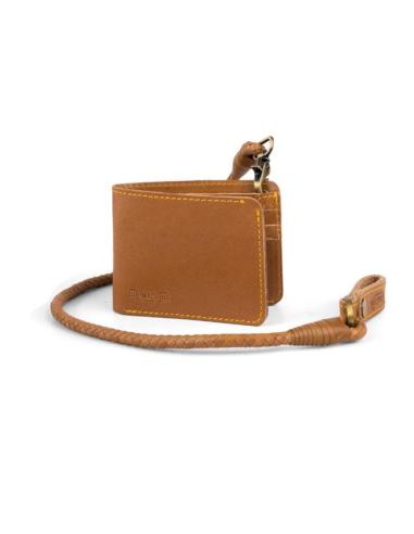 GUITARIST LEATHER WALLET VINTAGE TAN FINISH BY TRIP MACHINE