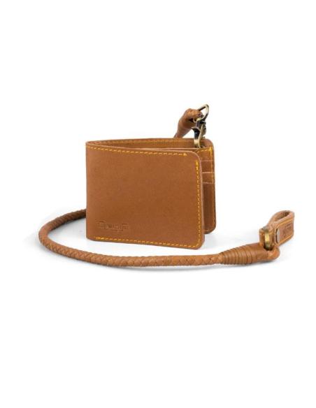 GUITARIST LEATHER WALLET VINTAGE TAN FINISH BY TRIP MACHINE