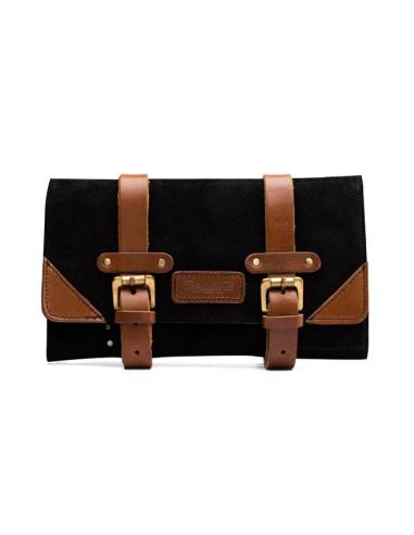 BOLSA DE FERRAMENTAS EM ROLO DE COURO VINTAGE TAN PARA MOTO - TRIP MACHINE