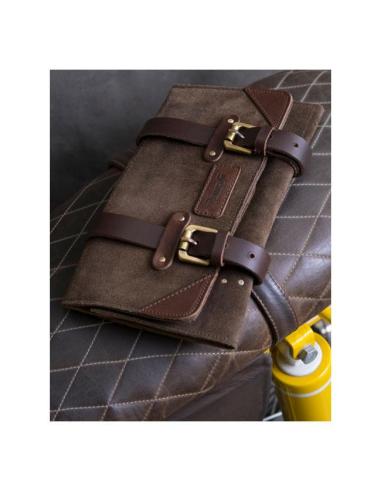 Comprar Bolsa Rulo De Herramientas De Cuero Tabaco Para Moto De Trip Machine a precio de oferta