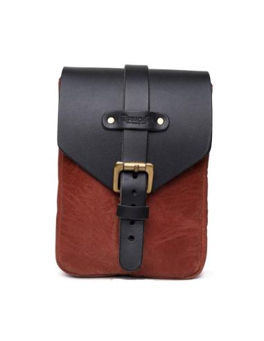 Comprar Bolsa De Cuero Rojo Cereza Sobredepósito Para Motos De Trip Machine a precio de oferta