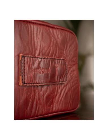 Comprar Bolsa De Cuero Rojo Cereza Sobredepósito Para Motos De Trip Machine a precio de oferta