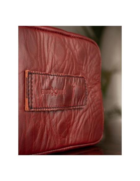 Comprar Bolsa De Cuero Rojo Cereza Sobredepósito Para Motos De Trip Machine a precio de oferta
