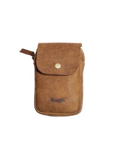 TRIP MACHINE UTILITY POUCH TOBACCO LEATHER BAG
