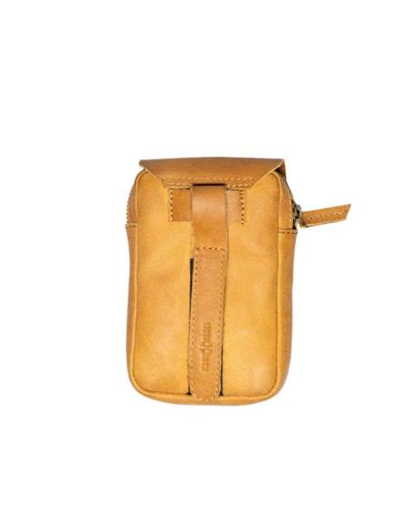 TRIP MACHINE UTILITY POUCH VINTAGE TAN LEATHER BAG