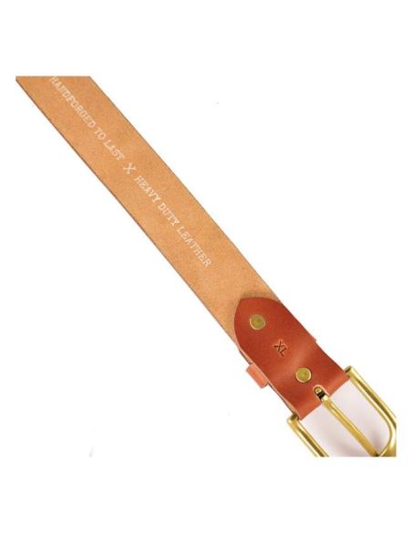 HIGH-QUALITY LEATHER CLASSIC VINTAGE TAN BELT BY TRIP MACHINE