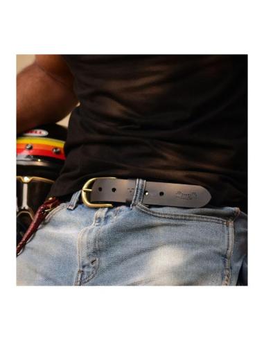 CEINTURE EN CUIR DE HAUTE QUALITÉ CLASSIC NOIR DE TRIP MACHINE