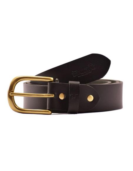 Comprar Cinturón De Cuero Negro De Alta Calidad Classic De Trip Machine a precio de oferta
