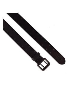 BLACK GENUINE LEATHER BELT WITH DOUBLE PIN BUCKLE BY TRIP MACHINE 2