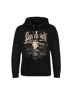 Acquista Felpa Nera con Cappuccio Wrench di Gas Monkey Garage a Prezzo Scontato