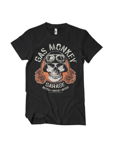CAMISETA DE ALGODÃO GAS MONKEY GARAGE PRETA