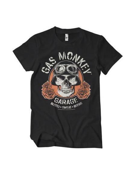 CAMISETA DE ALGODÃO GAS MONKEY GARAGE PRETA