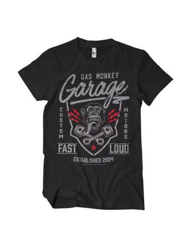 CAMISETA DE ALGODÃO GAS MONKEY GARAGE FAST N LOUD